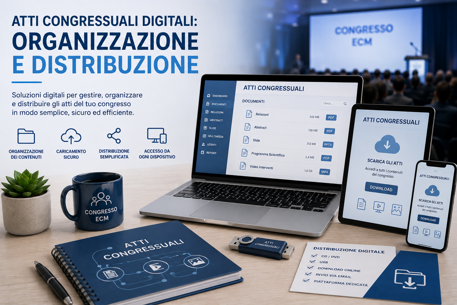 Atti congressuali digitali: organizzazione e distribuzione